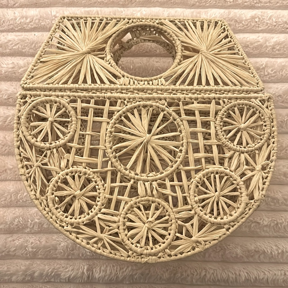 House of Harlow Straw Handbag